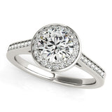 14k White Gold Halo Round Diamond Engagement Ring (1 1/4 cttw)-rxd78045y28bt