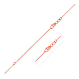Extendable Cable Chain in 14k Rose Gold (1.0mm)-rx76342-18