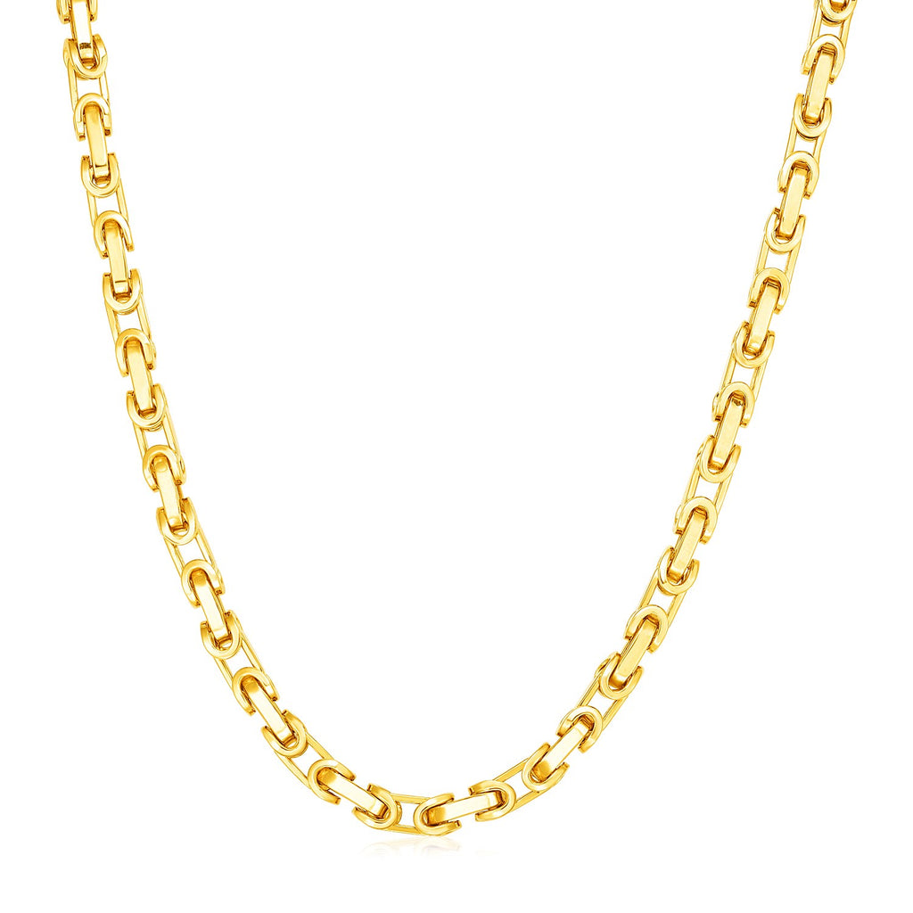 14k Yellow Gold Mens Byzantine Chain Necklacerx46083-24-rx46083-24