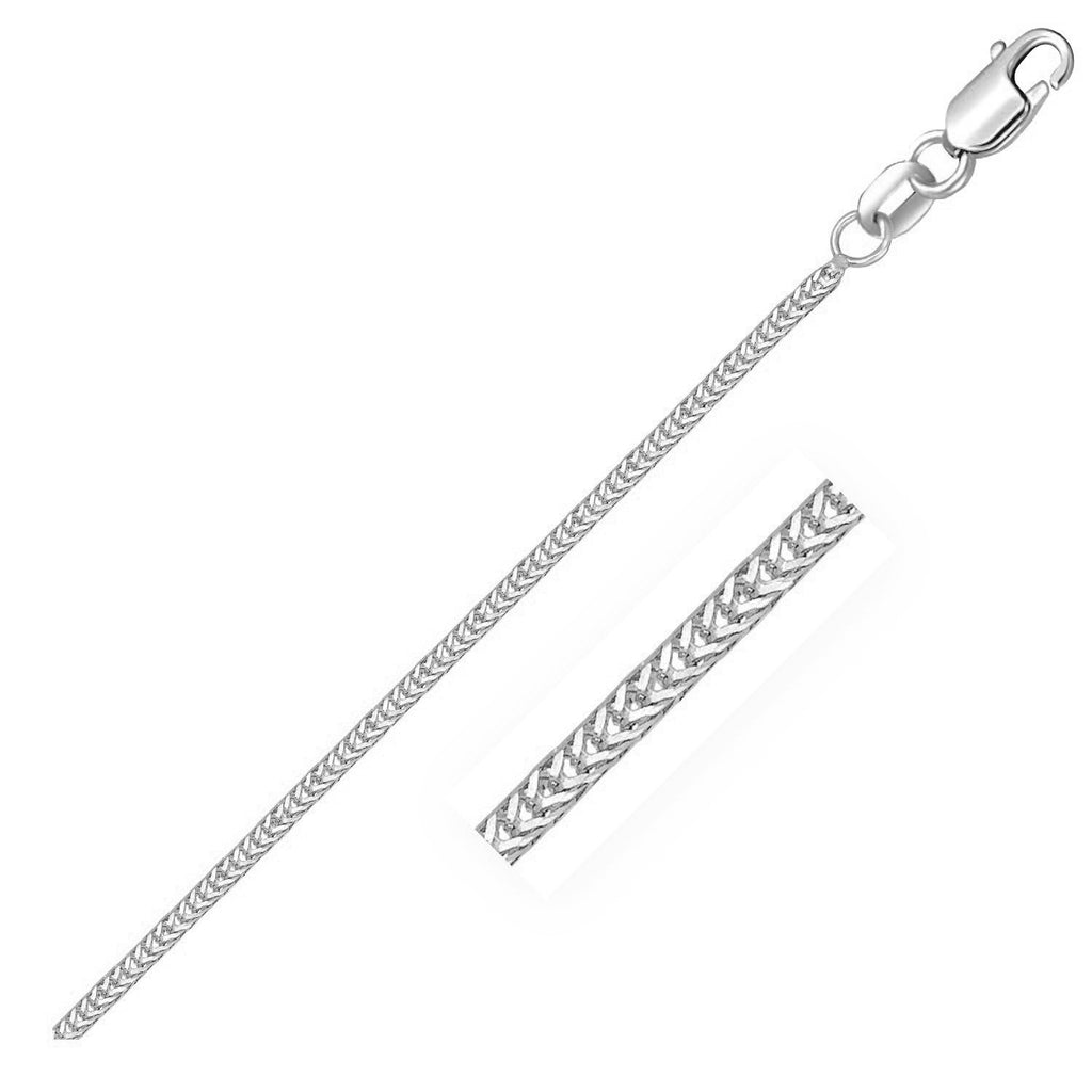 14k White Gold Foxtail 1.0mm Chain-rx57887-20