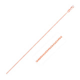 14k Rose Gold Diamond Cut Cable Link Chain 1.1mm-rx95560-18