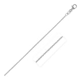 14k White Gold Round Cable Link Chain 1.9mm-rx07406-18
