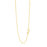 14k Yellow Gold Adjustable Singapore Chain 1.1mm-rx33468-18