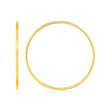 Endless Hoop Style Earrings in 14K Yellow Gold-rx79659