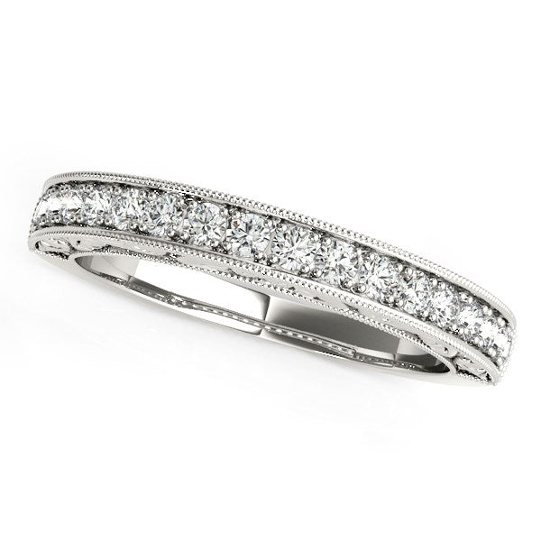 14k White Gold Antique Prong Set Diamond Wedding Ring (1/3 cttw)-rxd69422y28bt