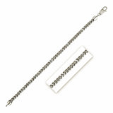 Sterling Silver Rhodium Plated Round Franco Chain 4.0mm-rx75931-22