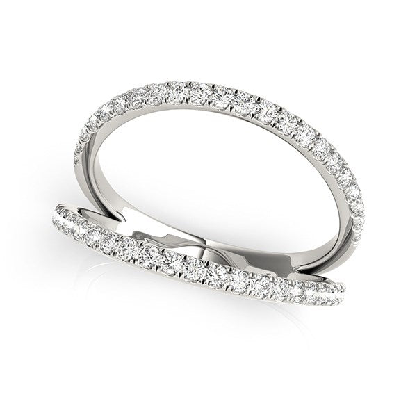 14k White Gold Diamond Split Band Ring (1/4 cttw)-rxd78633y28bt