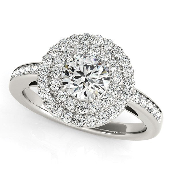 14k White Gold Round with Two-Row Halo Diamond Engagement Ring (1 1/2 cttw)-rxd64414y28bt