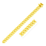 8.2mm 10k Yellow Gold Classic Miami Cuban Solid Chain-rx82507-24