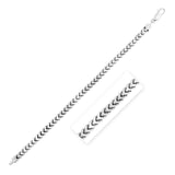 Sterling Silver Rhodium Plated Square Franco Semi Solid Chain 5.5mm-rx52594-26