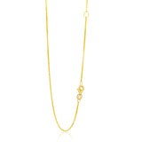14k Yellow Gold Adjustable Box Chain 0.8mm-rx58810-18