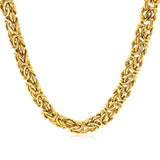 14k Yellow Gold Byzantine Motif Chain Necklace-rx48776-18