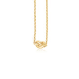 14k Yellow Gold Chain Necklace with Polished Knot-rx33605-18
