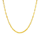 Mens Polished Link Necklace in 14k Yellow Gold-rx77355-22