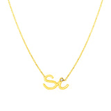 14K Yellow Gold Si Necklace with Diamond-rx79432-18