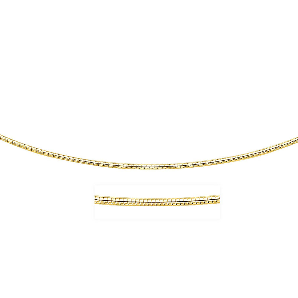 14k Yellow Gold Necklace in a Round Omega Chain Stylerx26140-20-rx26140-20