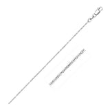 14k White Gold Lumina Pendant Chain 0.9mm-rx80044-18