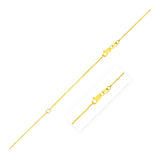 Extendable Box Chain in 14k Yellow Gold (0.7mm)-rx78406-18
