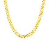 14k Yellow Gold Polished Miami Cuban Chain Necklace-rx37999-22