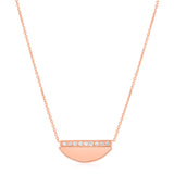 14K Rose Gold Half Moon Necklace with Diamonds-rx62062-18