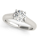 14k White Gold Cathedral Design Solitaire Diamond Engagement Ring (1 cttw)-rxd50893y28bt