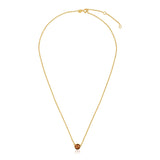 14k Yellow Gold 17 inch Necklace with Round Citrine-rx22277-17