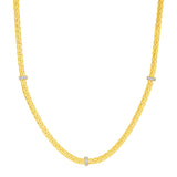 Woven Rope Necklace with Diamond Accents in 14k Yellow Goldrx93686-17-rx93686-17