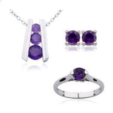 Pendant, 18", Earring, and Ring Set