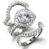 STERLING SILVER BRIDAL SET